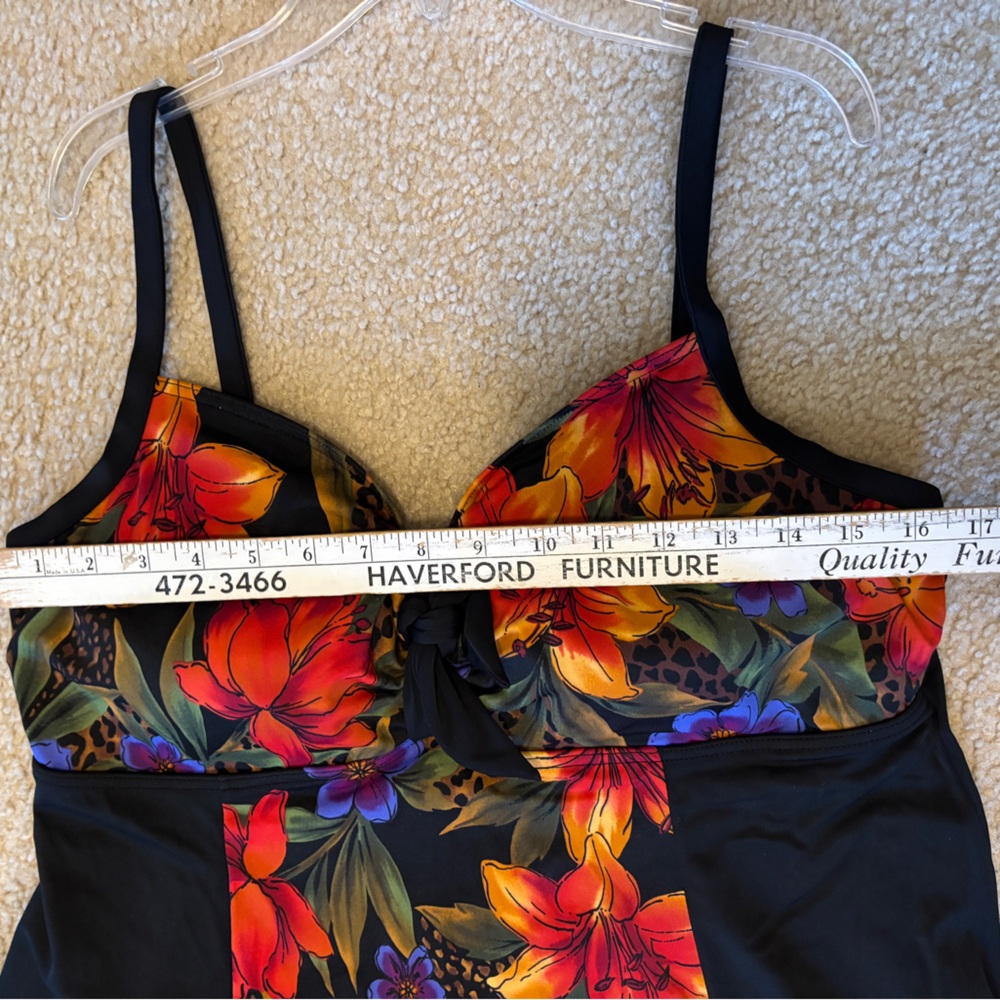 EUC A Shore Fit Floral & Animal Print One Piece Swim Dress | Women’s Plus 18W - Picture 11 of 16